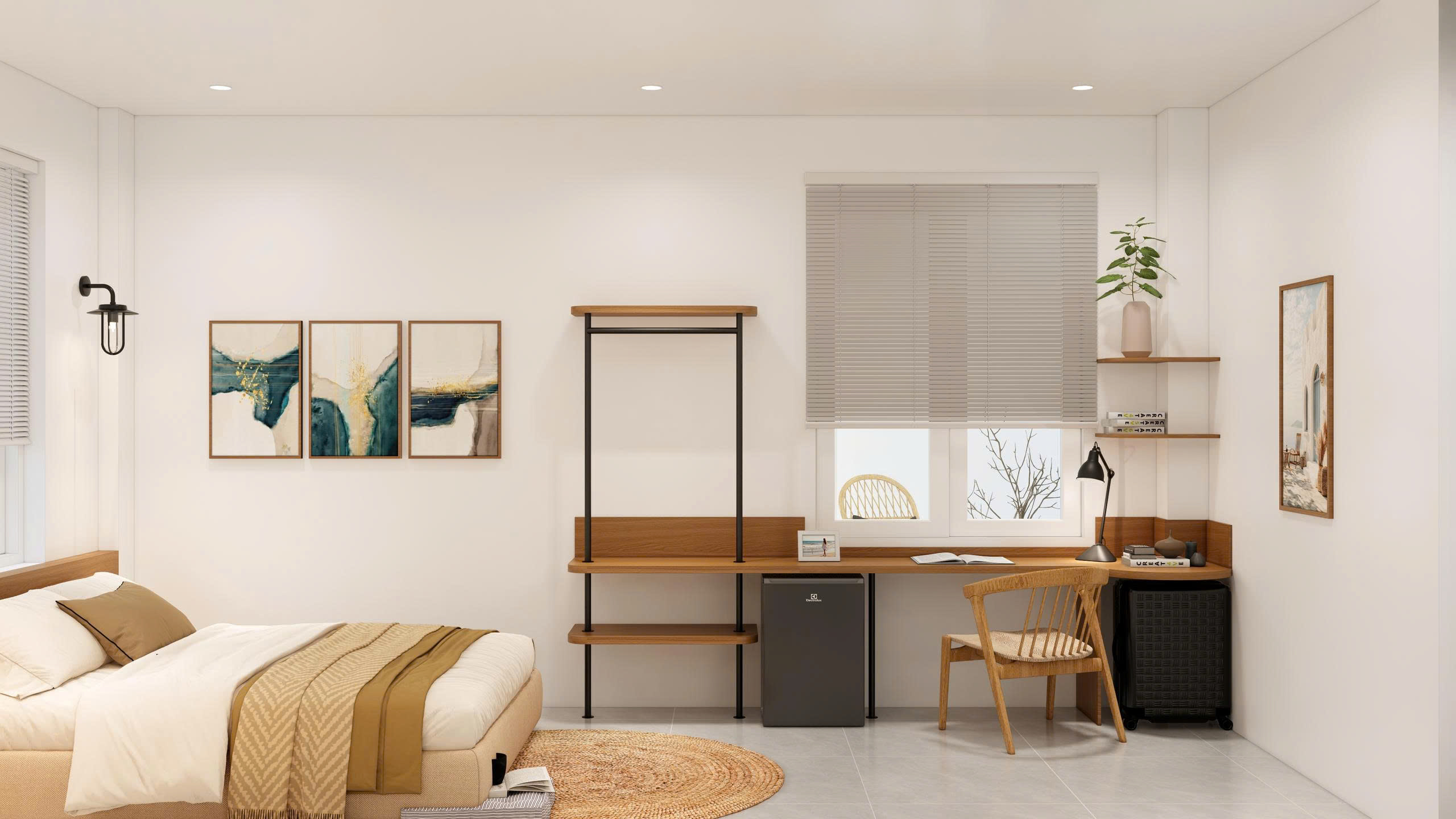 Family Room with Kitchen